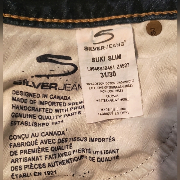 Silver Jeans Women's Denim Blue Straight Leg Suki Slim Jeans Sz:31/30 - Picture 8 of 8